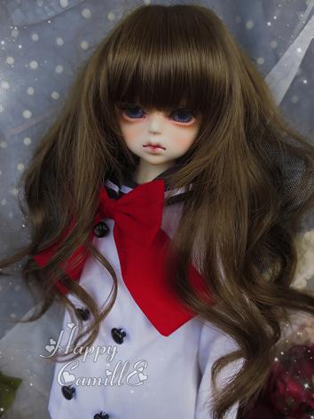 BJD Girl Brown Color Wig Cu...