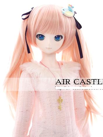 BJD Wig Girl Pink Long Hair for SD Size Ball-jointed Doll