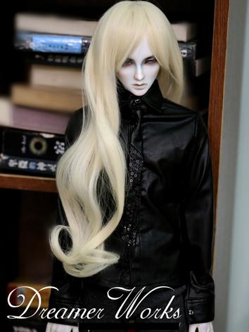 BJD Clothes Boy Black Leath...