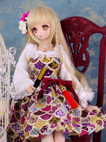 BJD Clothes Girl Kimono Out...