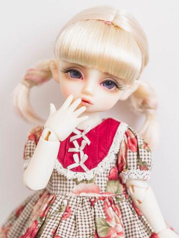 BJD Wig Girl Light Gold Hair Wig for MSD/YOSD Size Ball-jointed Doll