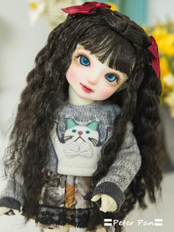 BJD Wig Girl Chocolate Hair...