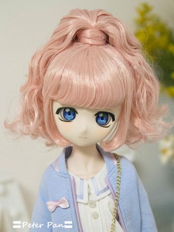 BJD Wig Girl Pink Hair Wig ...