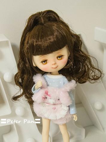 BJD Wig Girl Chocolate Hair...