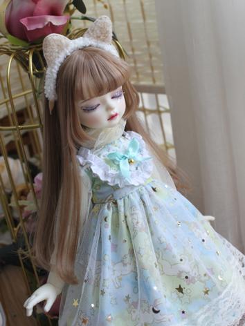 BJD Clothes Girl Blue Western Style Dress for SD/MSD/YOSD/Blythe Size Ball-jointed Doll