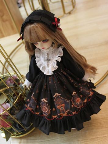 BJD Clothes Girl Black West...