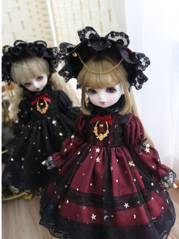 BJD Clothes Girl Wine/Black...