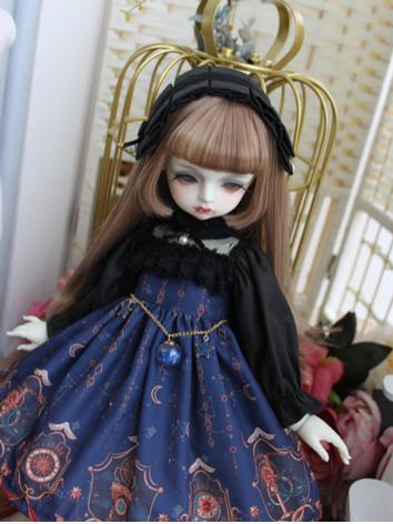BJD Clothes Girl Blue Western Style Dress for MSD/YOSD/Blythe Size Ball-jointed Doll