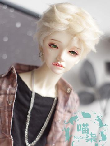 BJD Wig Boy Light Gold Wig ...