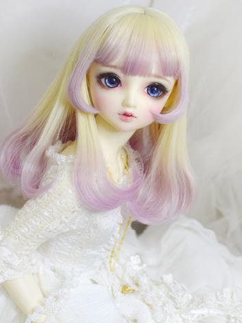 BJD Wig Girl Yellow&Purple ...