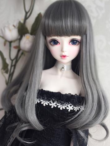 BJD Wig Boy Gray Curly Hair...