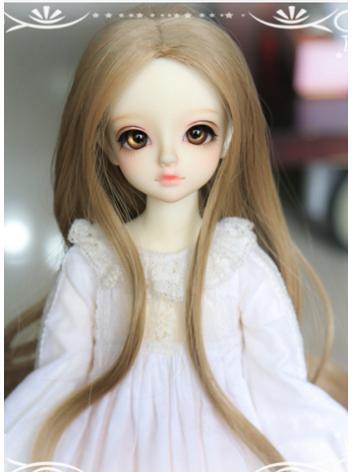 BJD 1/4 Wig Girl Brown Long...