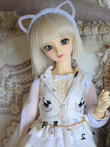 BJD 1/3 Wig Girl White Shor...