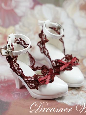 BJD Shoes Girl White shoes ...