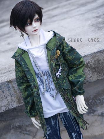 BJD Clothes Boy Green Coat ...