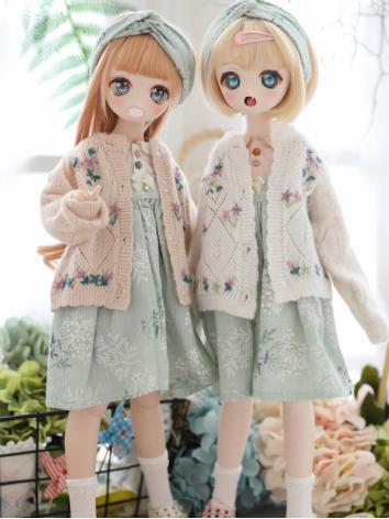 BJD Clothes Girl White/Beig...