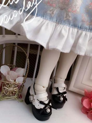 BJD Shoes Girl Black High-h...