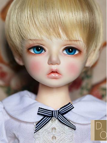 BJD Wig Girl Brown/Gold Sho...