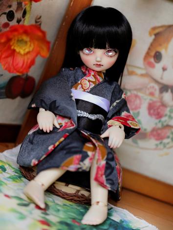 BJD Clothes Girl Black Prin...