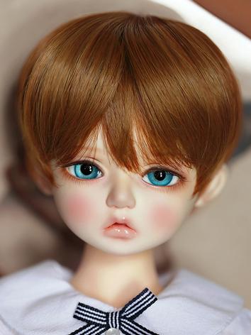 BJD Wig Girl Brown Short Ha...