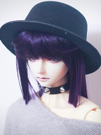 BJD Wig Girl Purple Long St...