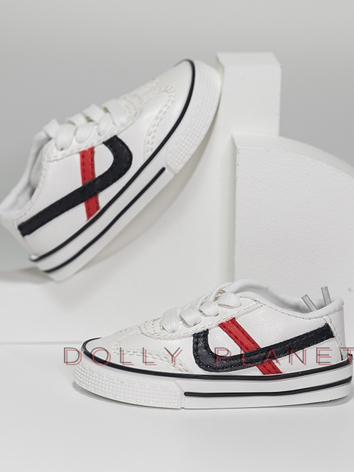 Bjd Shoes 1/3 White Boy Spo...