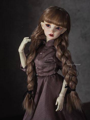 BJD Wig Girl Double Braids ...