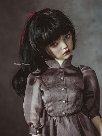 BJD Wig Girl Black Hair Wig...