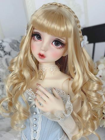 BJD Wig Girl Long Curly Hai...