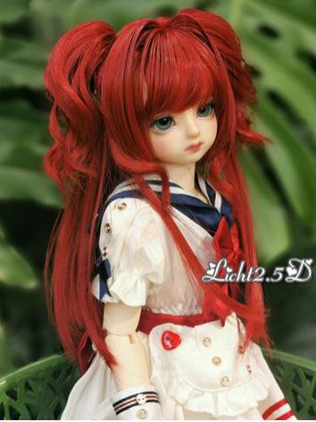 BJD Wig Girl Red/Yellow Hai...