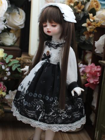 BJD Clothes Girl Western Style Dress for MSD/YOSD Size Ball-jointed Doll