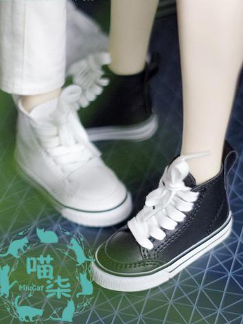 BJD Shoes Girl/Boy White/Bl...