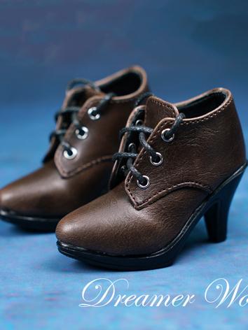 BJD Shoes Girl Retro High-heeled Shoes for MSD/SD Ball-jointed Doll
