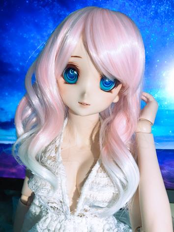 BJD Wig 1/3 Female Pink Lon...