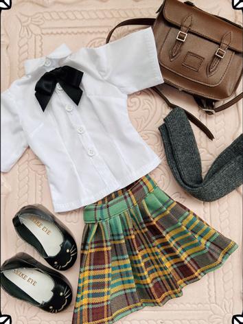 1/3 1/4 Girl Clothes Shirt and Skirt for SD/MSD/DD Size Ball-jointed Doll