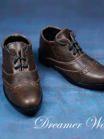 BJD Shoes Boy Retro Brown Shoes for SD/70CM Ball-jointed Doll