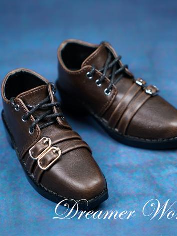 BJD Shoes Boy Retro Brown Shoes for SD/70CM Ball-jointed Doll