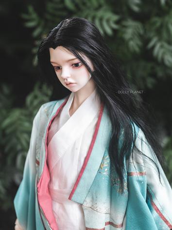 BJD Wig Boy Black Long Hair...