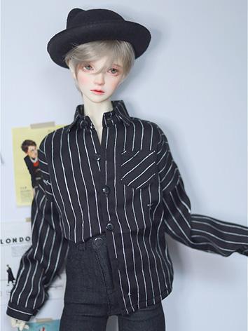 BJD Clothes Black&White Str...