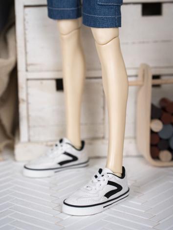 BJD Shoes Girl/Boy White/Bl...