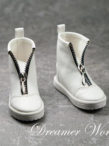 BJD Shoes Boy White/Brown/Black Flat Shoes Sports Shoes Leisure Shoes for SD/MSD Size Ball-jointed Doll