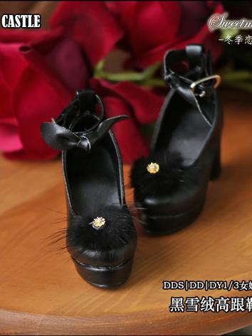 Bjd 1/3 Girl Shoes White/Bl...