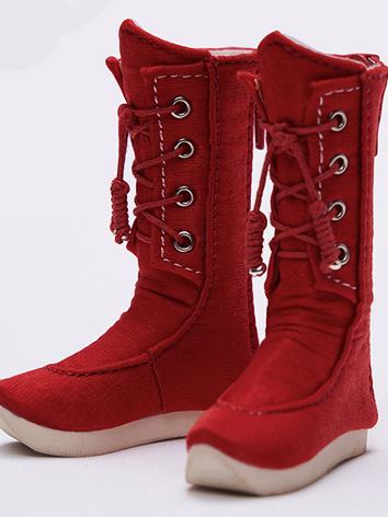 Bjd Shoes 1/4 Antique Red S...