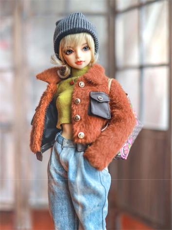 BJD Girl Coat + Trousers fo...