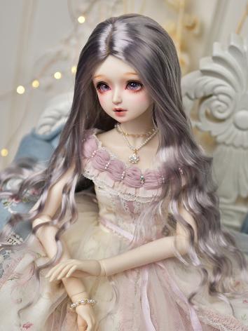BJD Wig Girl Dark Brown/Silver/Gold/Flaxen Long Curly Hair for SD/MSD/YOSD Size Ball-jointed Doll