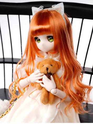 BJD Wig Girl Long Curly Hair for SD/MSD/YOSD Size Ball-jointed Doll