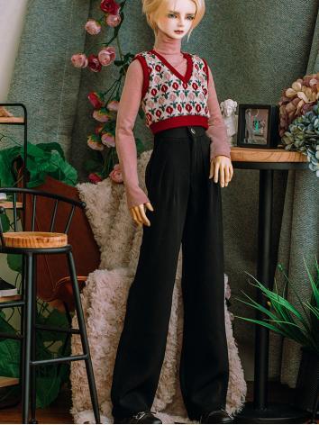 BJD Clothes Female/Male Vest T-shirt and Trousers Outfit for MSD/SD/POPO68/73CM/ID75 Size Ball-jointed Doll