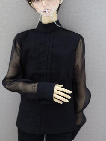 BJD Clothes Black/White Shi...