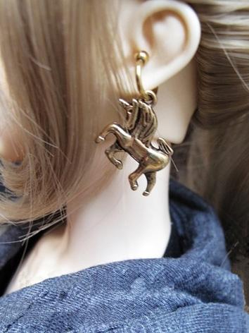 BJD Accessaries Horse Earri...