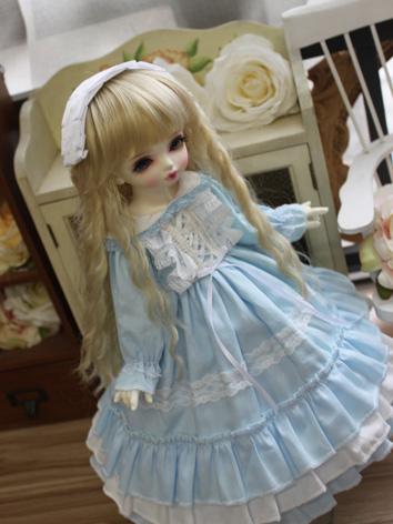 BJD Clothes Girl Blue Weste...